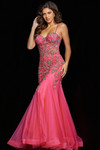 Jovani 23125 Tulle Spaghetti Strap Sweetheart Neck Dress