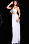 Jovani 23130 Jersey One Shoulder Sleeveless Cut Outs Dress