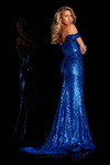 Jovani 26172 Sequin Off the Shoulder Corset Bodice Dress