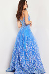 Jovani 29072 Tulle Floral Embroidered Sleeveless Long Dress