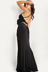 Jovani 37164 Jersey High Halter Neck Sleeveless Long Dress