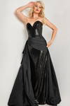 Jovani 37378 Sequin Strapless Sweetheart Neck Sheath Dress