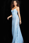 Jovani 37648 Sequin Mesh Spaghetti Strap V-neck Sheath Dress Jovani 37648 Sequin Mesh Spaghetti Strap V-neck Sheath Dress