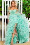 Jovani 38606 Organza Off the Shoulder Sleeveless Ballgown