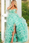 Jovani 38606 Organza Off the Shoulder Sleeveless Ballgown