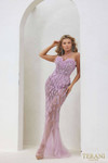 Terani Couture 241P2168 Tulle Sweetheart Neck Bodycon Dress