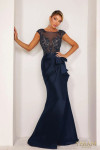Terani Couture 232E1300 Stretch Mikado Cap Sleeves Dress
