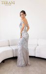 Terani Couture 241GL2642 Tulle Off-Shoulder Neck Long Dress