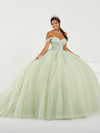 Fiesta Gowns 56490 Lace Tulle Off Shoulder Sleeve Ball Gown