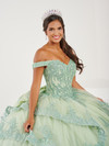 Fiesta Gowns 56492 Lace Tulle Off Shoulder Sleeve Ball Gown