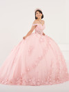 Fiesta Gowns 56496 Lace Tulle Off Shoulder Sleeve Ball Gown