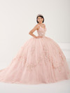Fiesta Gowns 56498 Lace Tulle Spaghetti Strap Long Ball Gown