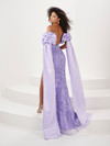 Panoply 14155 Sequins Spaghetti Strap Sleeve Long Gown