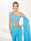 Panoply 14165 Jersey Spandex Sleeveless One Shoulder Dress