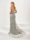 Panoply 14192 Sequin Tank Sleeve Plunging Neck Long Gown