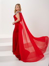 Panoply 14195 Stretch Velvet Off Shoulder Mermaid Long Gown