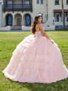 Quinceanera 26071 Rhinestone Tulle Strapless Long Ball Gown