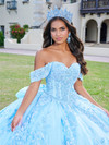 Quinceanera 26072 Floral Lace Tulle Sweetheart Neck Gown