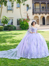 Quinceanera 26074 Lace Tulle Spaghetti Strap Sleeve Gown