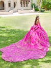 Quinceanera 26075 Lace Tulle Strapless Long Ball Gown