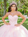 Quinceanera 26076 Lace Tulle Strapless Long Ball Gown