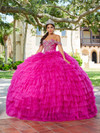 Quinceanera 26081 Lace Tulle Off Shoulder Sleeve Ball Gown