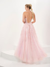 Tiffany Designs 16056 Trailing Floral Tulle Long Dress