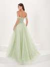Tiffany Designs 16064 3D Floral Sparkle Tulle Long Dress