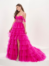 Tiffany Designs 16067 Floral Sequin Tulle Long Ball Gown