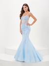 Tiffany Designs 16074 Beaded Floral Tulle Long Ball Gown