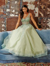 Tiffany Designs 16096 Embellished One Shoulder Long Dress