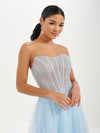 Tiffany Designs 16111 Degrade Beaded Tulle Long Dress