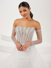 Tiffany Designs 16111 Degrade Beaded Tulle Long Dress