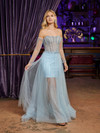 Tiffany Designs 16111 Degrade Beaded Tulle Long Dress