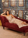 Tiffany Love 16124 Swirling Embellished Mesh Long Dress