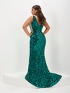 Tiffany Love 16132 Disco Sequin Sleeveless Long Dress