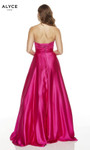 Alyce Paris 1427 Luminous Satin Strapless A-line Long Dress