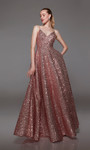 Alyce Paris 1792 Sequins V-neck Sleeveless Formal Dress
