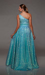 Alyce Paris 1806 Sequins One Shoulder Neck Sleeveless Dress