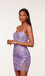 Alyce Paris 4615 Sequin Glitter Tulle Scoop Neck Short Dress