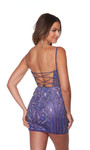 Alyce Paris 4673 Hand Beaded Plunging Neck Short Dress