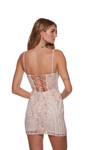 Alyce Paris 4673 Hand Beaded Plunging Neck Short Dress