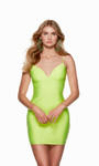 Alyce Paris 4695 Power Jersey Sweetheart Neck Short Dress
