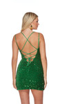 Alyce Paris 4772 Plush Sequins V-neck Straight Short Dress