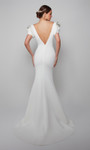 Alyce Paris 7066 Short Rose Shaped Sleeves Wedding Dress