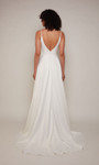 Alyce Paris 7089 Satin V-neck V-Shaped Back Wedding Dress
