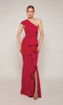 Alyce Paris 27646 Faille One Shoulder Straight Long Dress