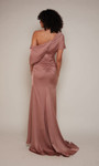Alyce Paris 27652 Satin One Shoulder Straight Long Dress
