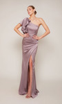 Alyce Paris 27656 Satin Faille One Shoulder Straight Dress