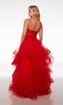 Alyce Paris 61476 Lace Tulle Plunging Neck Sleeveless Dress